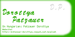 dorottya patzauer business card